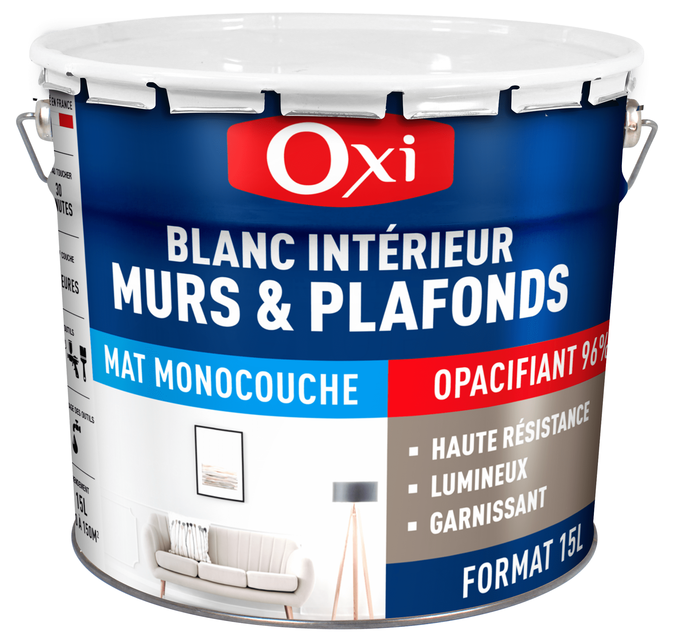 PEINTURE MURS ET PLAFONDS MAT 15L