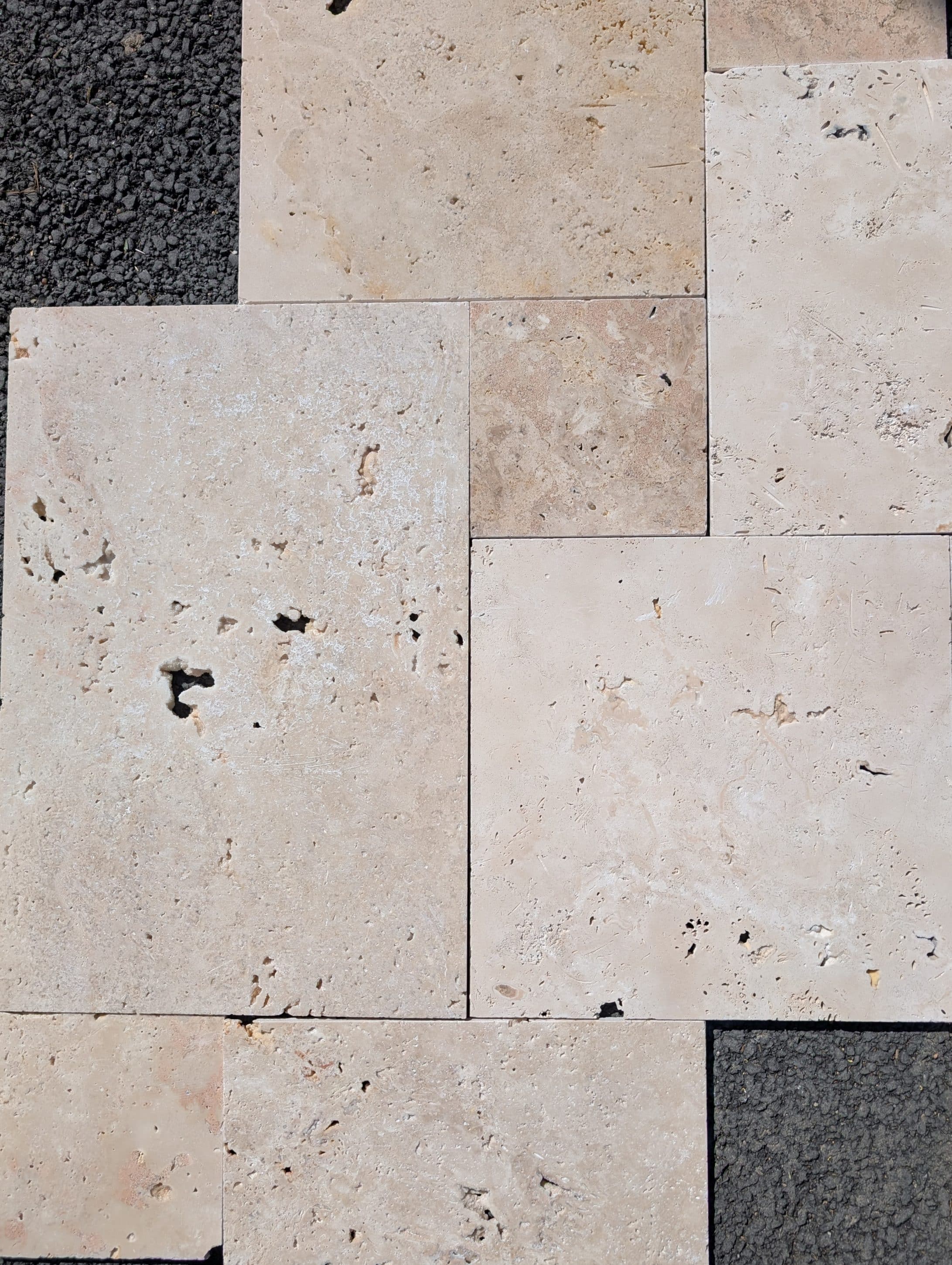 Opus romain CHOIX TRES COM. TRAVERTIN ep 12mm 0.75M²/Paquet PIERRE NATURELLE