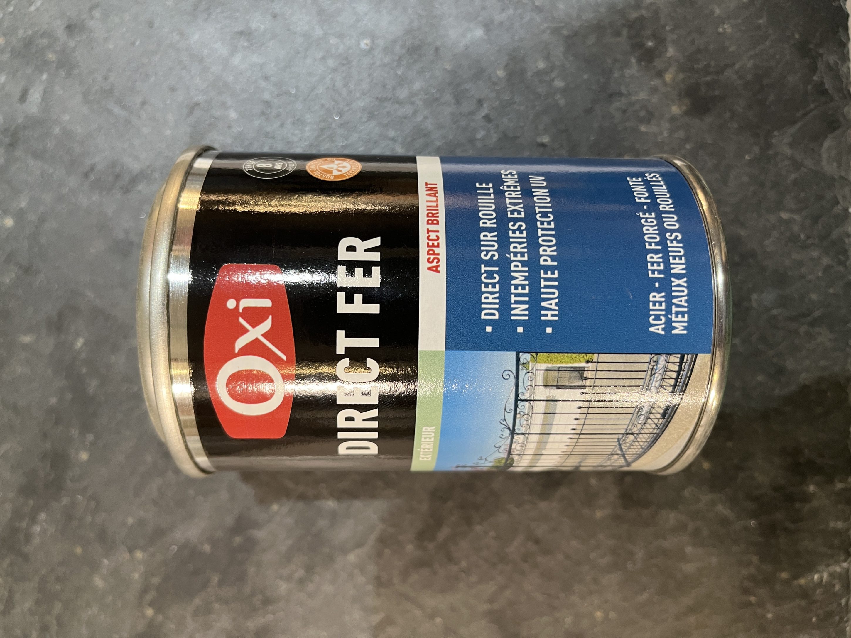 DIRECT SUR FER NOIR BRILLANT 250ML