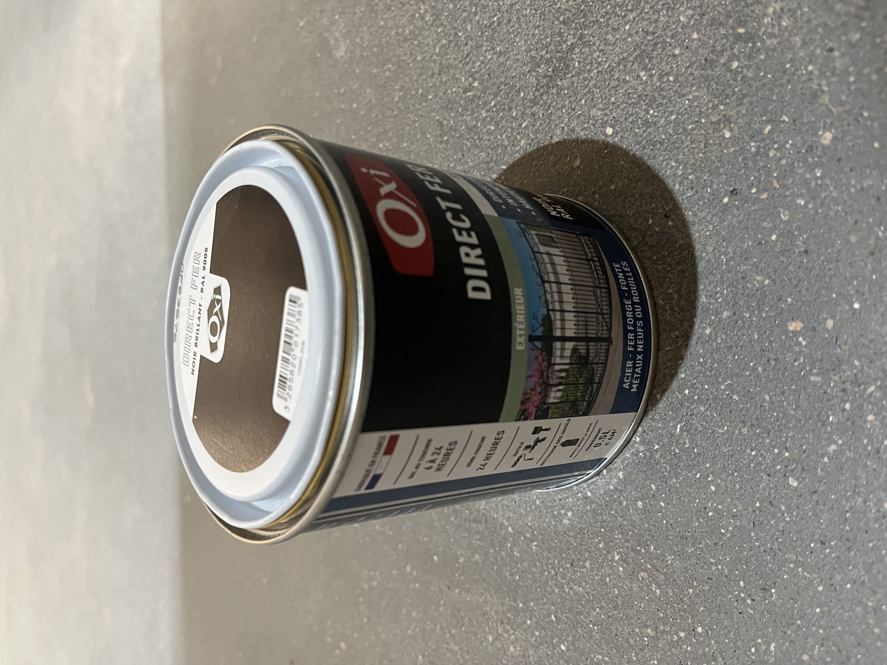 DIRECT SUR FER NOIR BRILLANT 0.5L