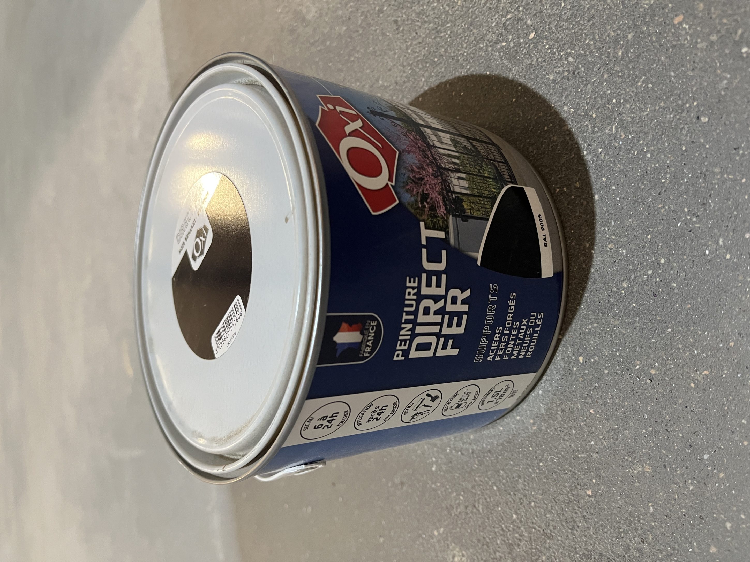 DIRECT SUR FER NOIR BRILLANT 1.5L