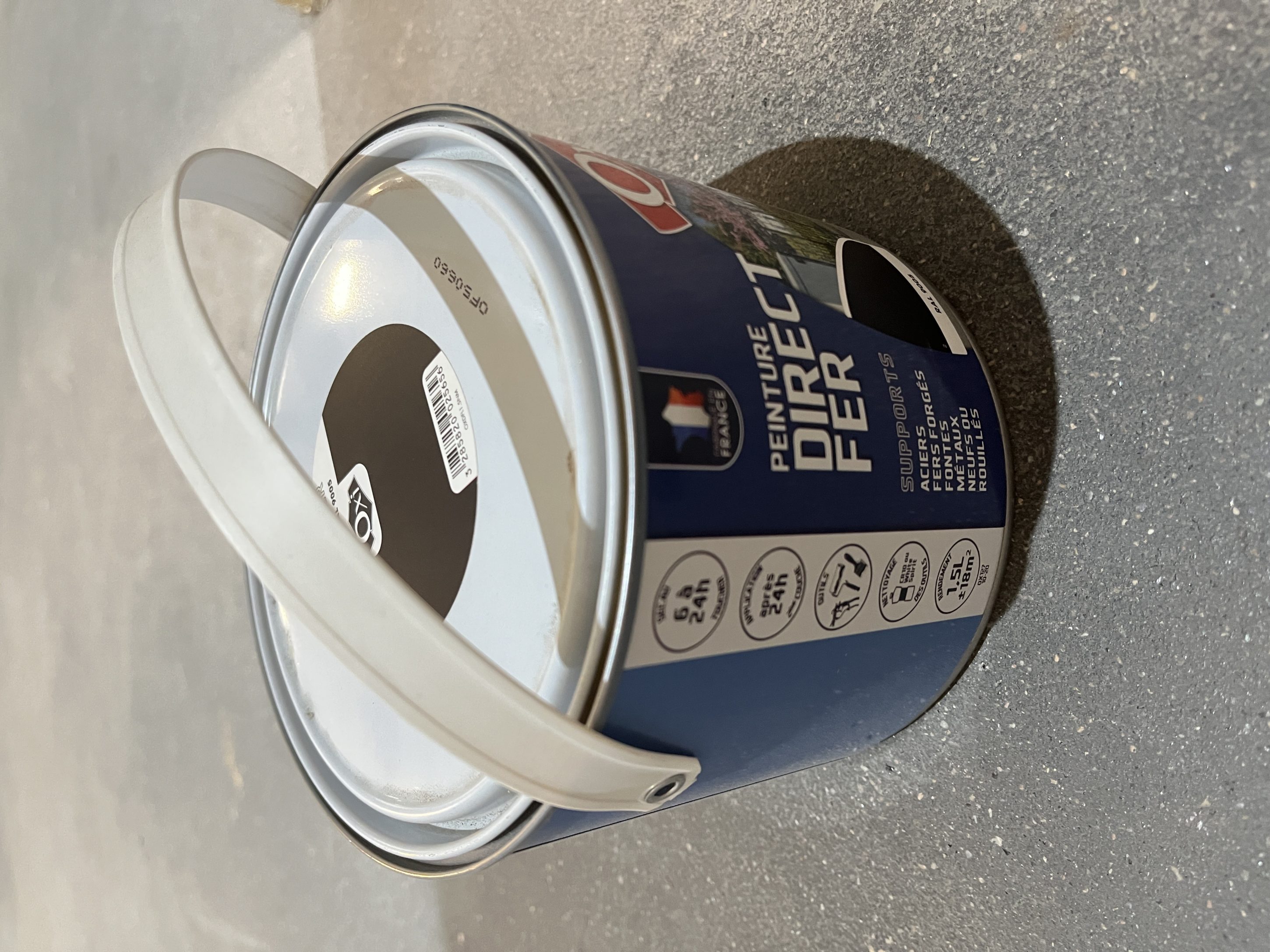 DIRECT SUR FER NOIR MAT 1.5L