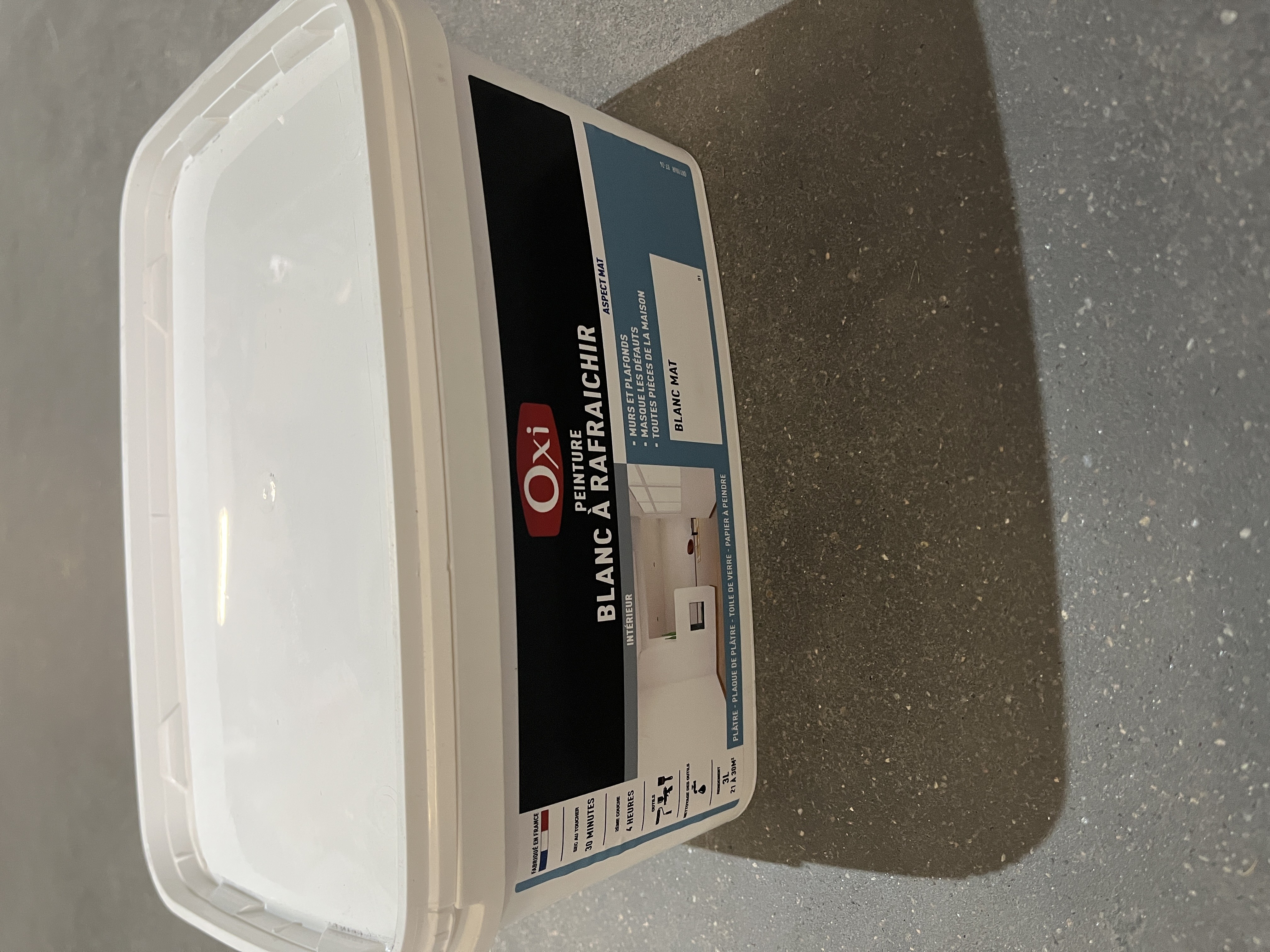 PEINTURE BLANCHE MAT  A RAFRAICHIR   3L