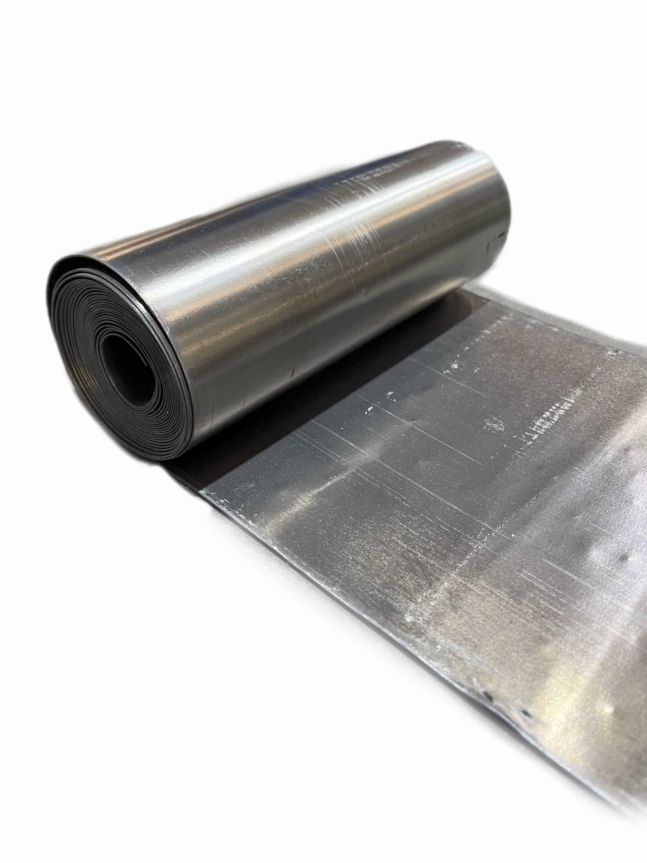 ROULEAU DE PLOMB LISSE NATUREL 5ML LARG 330MM  10/10eme