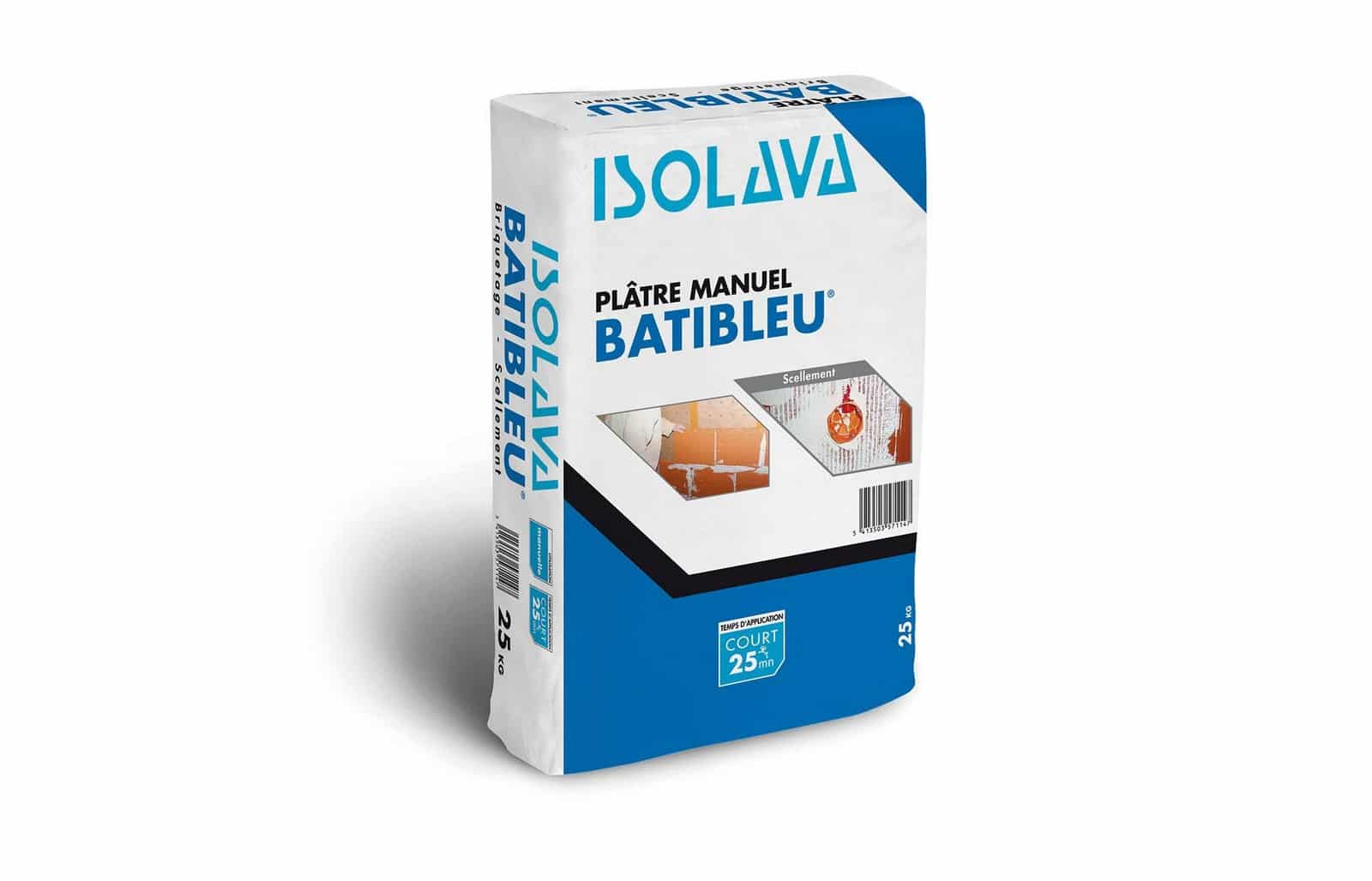 PLATRE LUTECE BLEU 25KG BATI BLEU