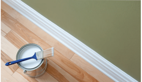 Plinthe 10x70  MDF Prépeint Blanc AR 2.4m