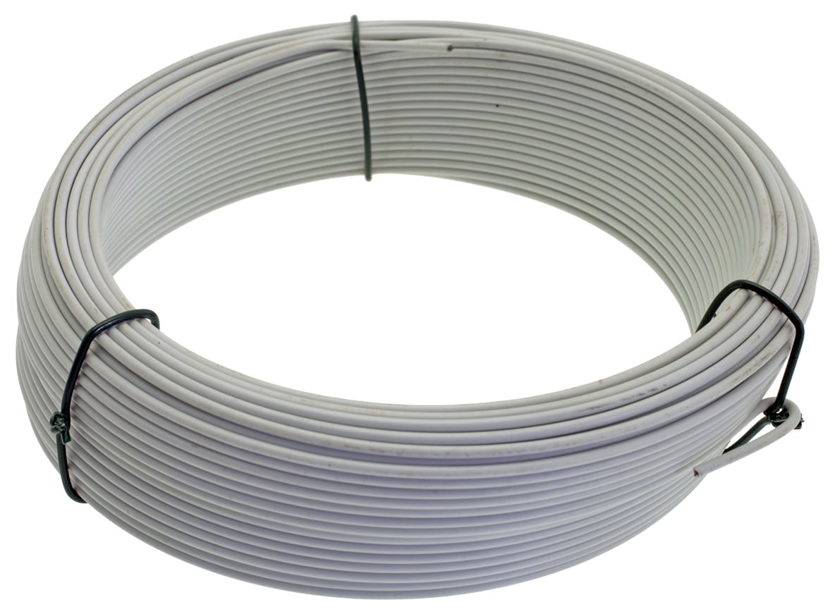 FIL DE FER PLAST BLANC 2.7 MM 20M