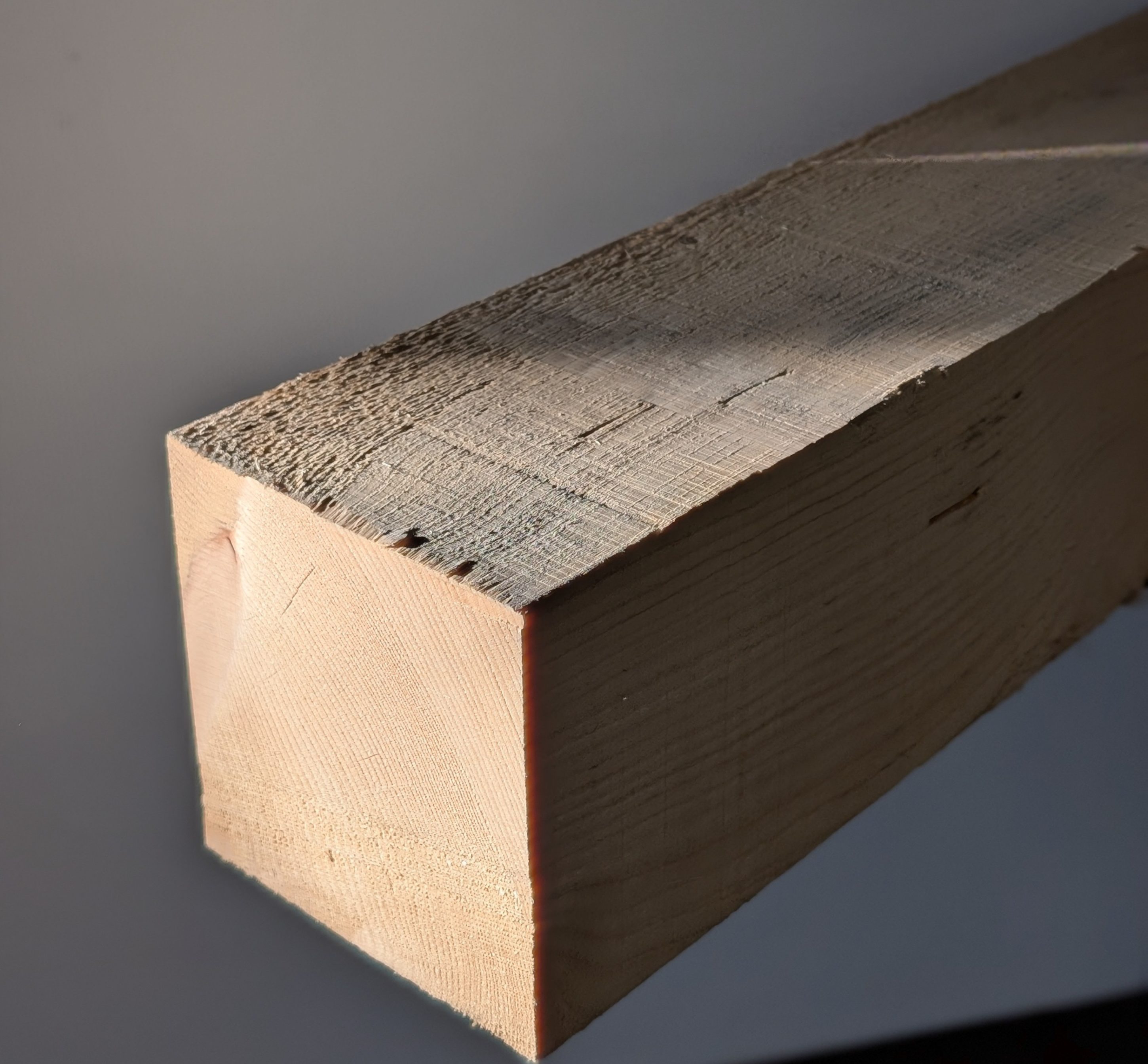 POTEAU BOIS 120X120 Hors Coeur 3ML Traité INCOLORE