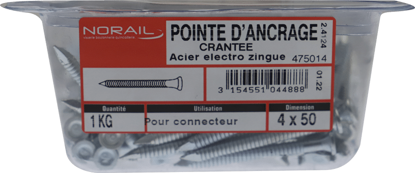 POINTE FIXAT  4 2X50 BQ1KG 184