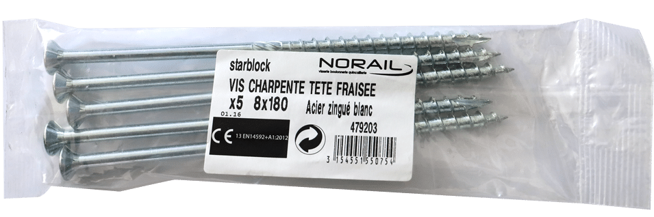 VIS GDE LONG CHARPENT TFC TX 8X180 SACX5