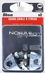 SERRE-CABLE A ETRIER GALVA N 8