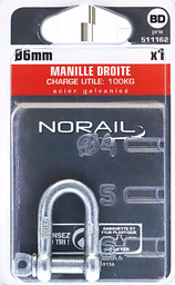 MANILLE GALVANISEE N 6