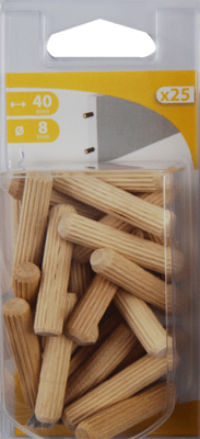 TOURILLON STRIE 8X40 HETRE X25