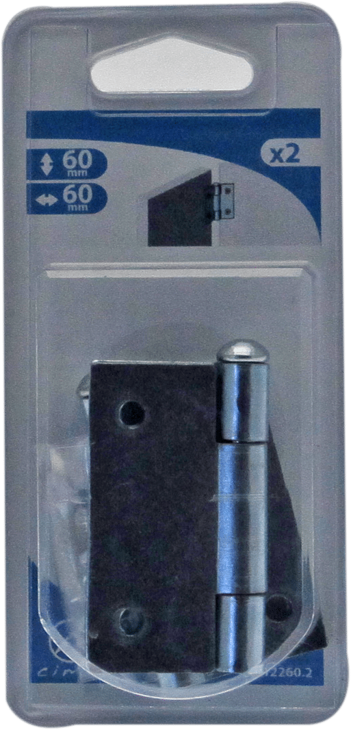 CHARNIERE CARRE 60X60 BICH X2