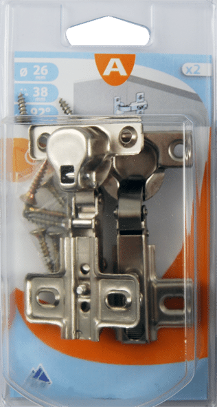 CHARNIERE INVISIBLE D26 KEY HOLE REC NK X2