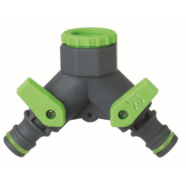 Nez de robinet deux voies sortie rapide