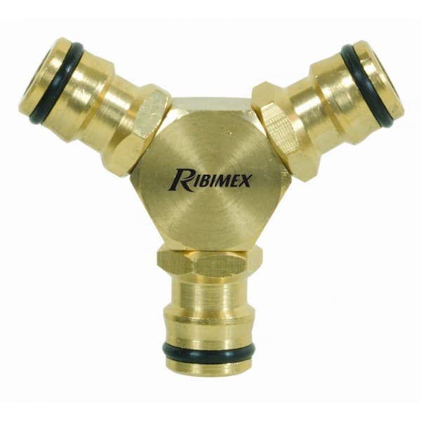 Raccord connecteur triple male laiton