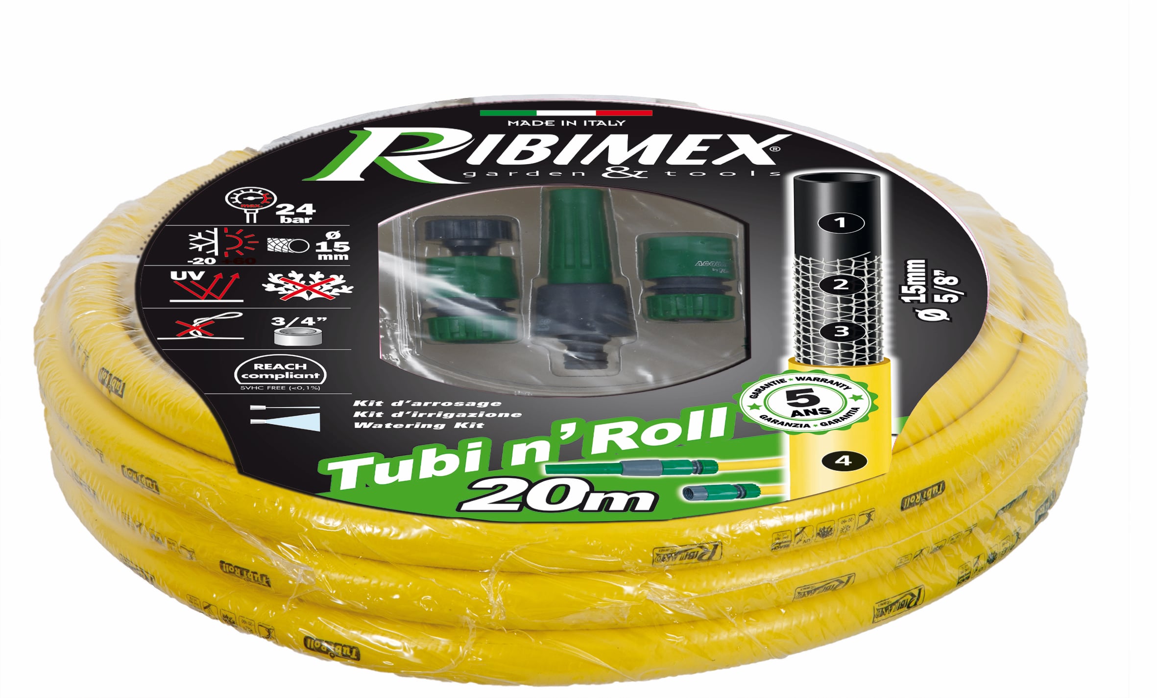 20 ml Tuyau antivrille diam 15mm + 1 Lan