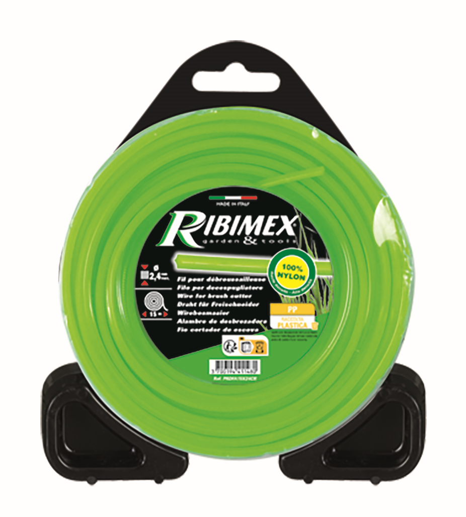 FIL DEBROUSSAILLEUSE carré D.2,4mm bobine 15ml