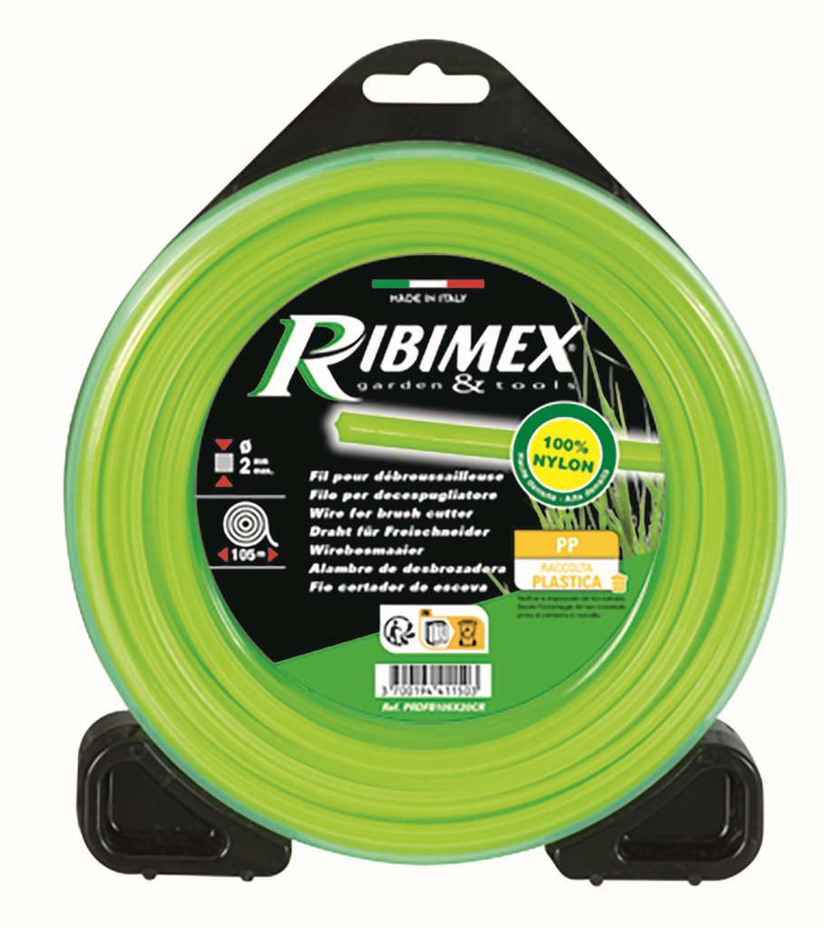 FIL DEBROUSSAILLEUSE carré D.2,4mm bobine 70ml