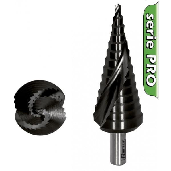 Foret étagé spiralé HSS M35 COBALT
