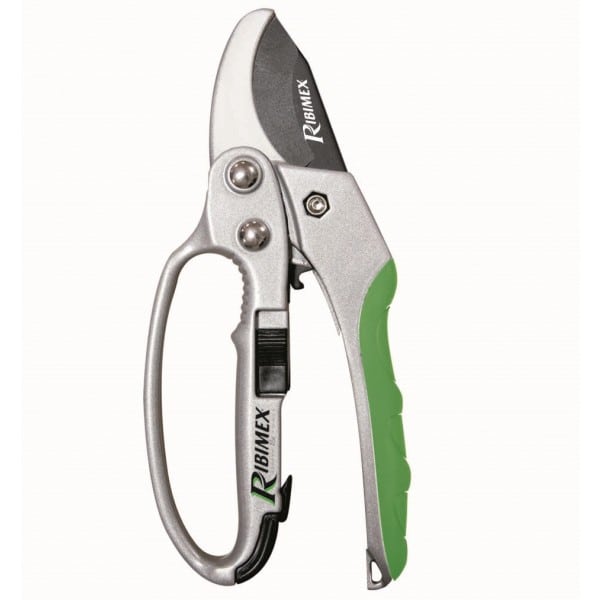 Sécateur cremaillère 8'' lames courbes