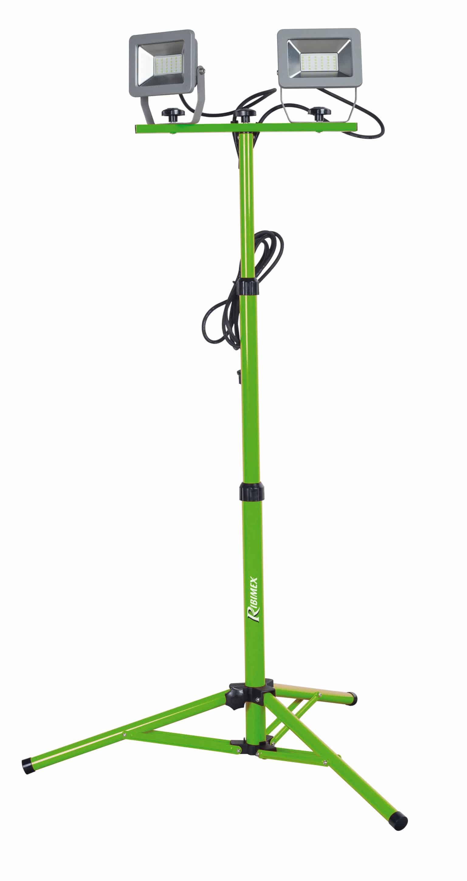 PROJECTEUR ALU LED 2X30W CHANTIER + TREPIED