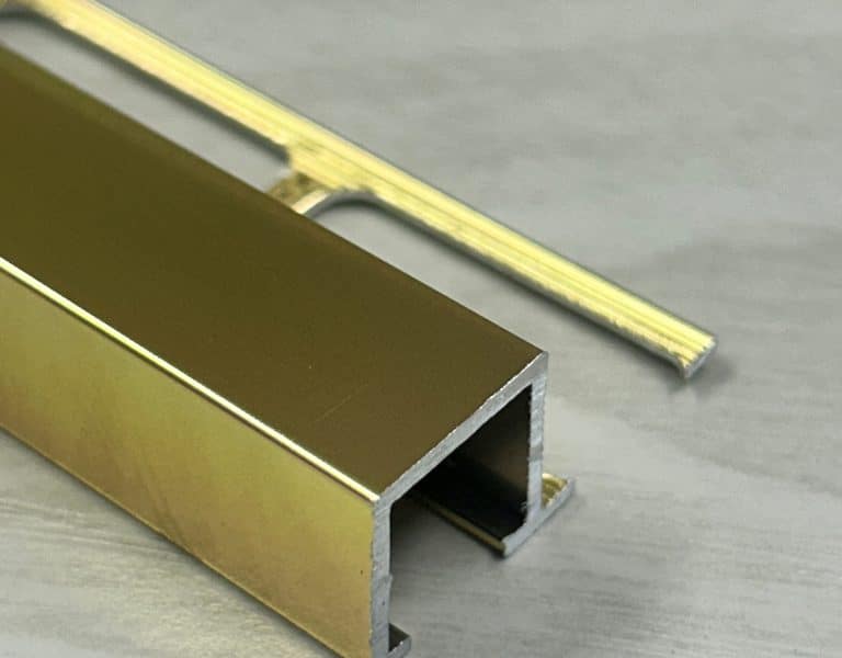 BAGUETTE CARRELAGE PROFIL CARRE 12MM CHROME MAT 2.50M