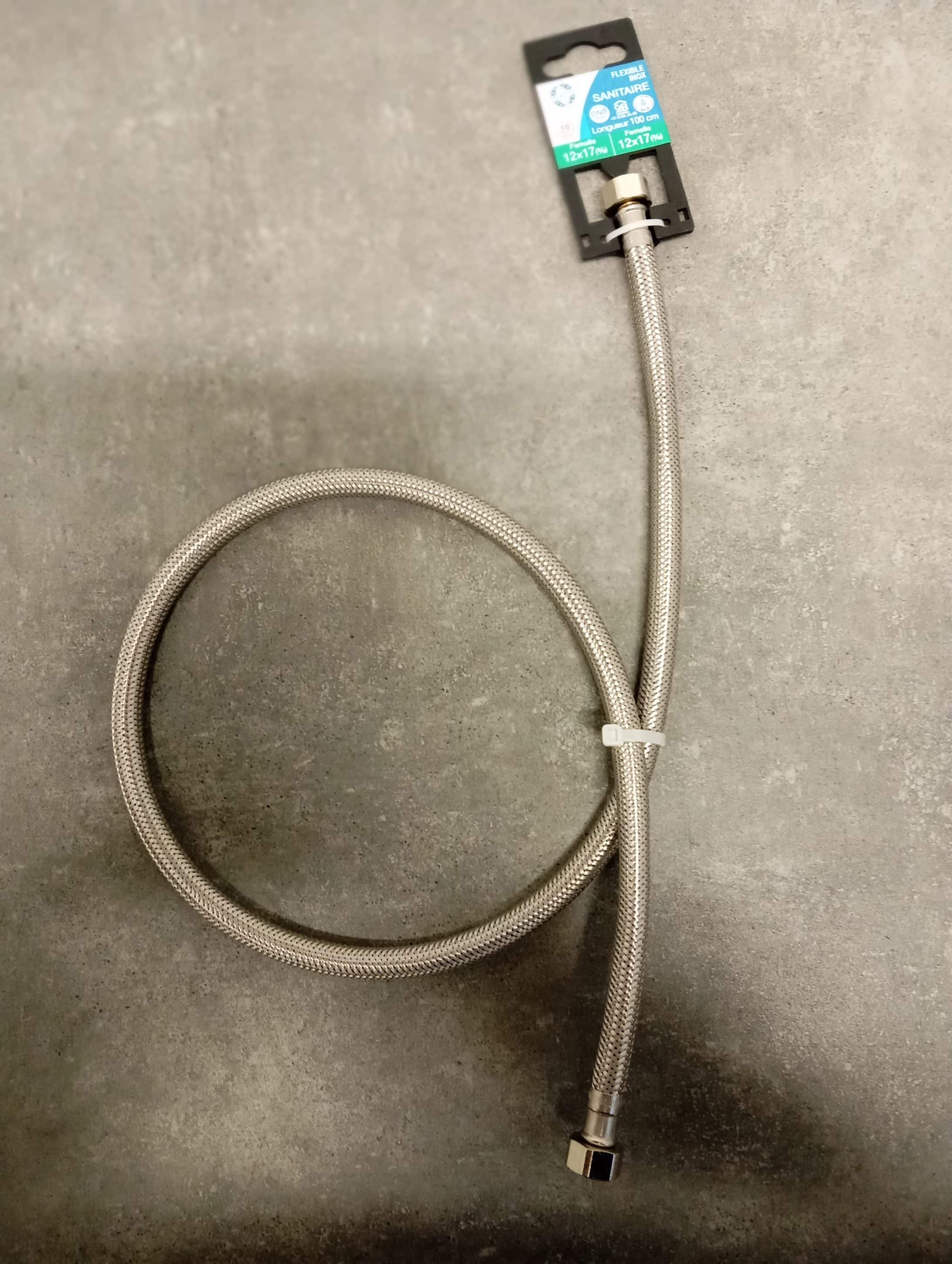 FLEXIBLE 100CM  FF12/17 SANITAIRE