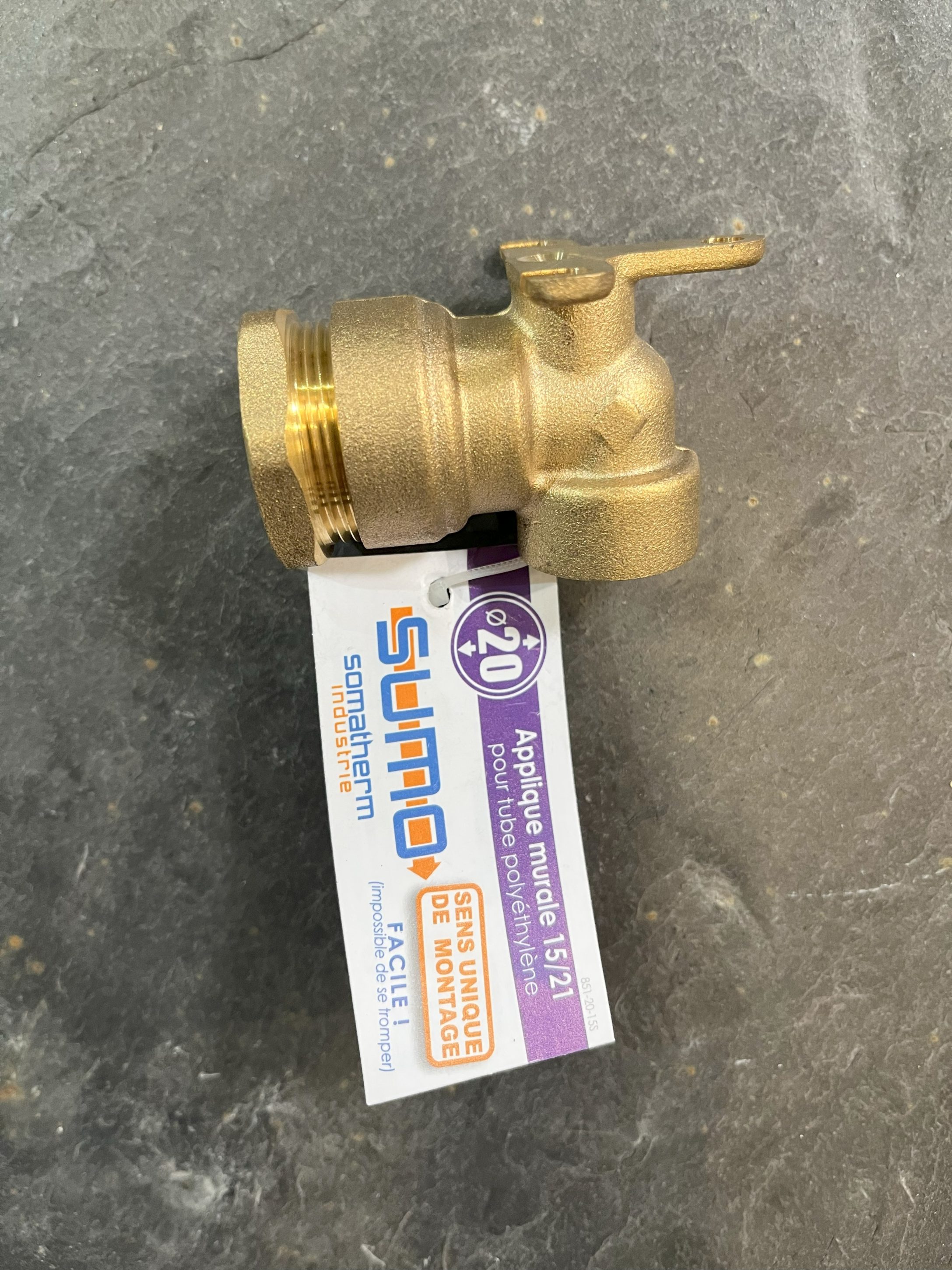 APPLIQUE MURALE LAITON PE 20 15/21