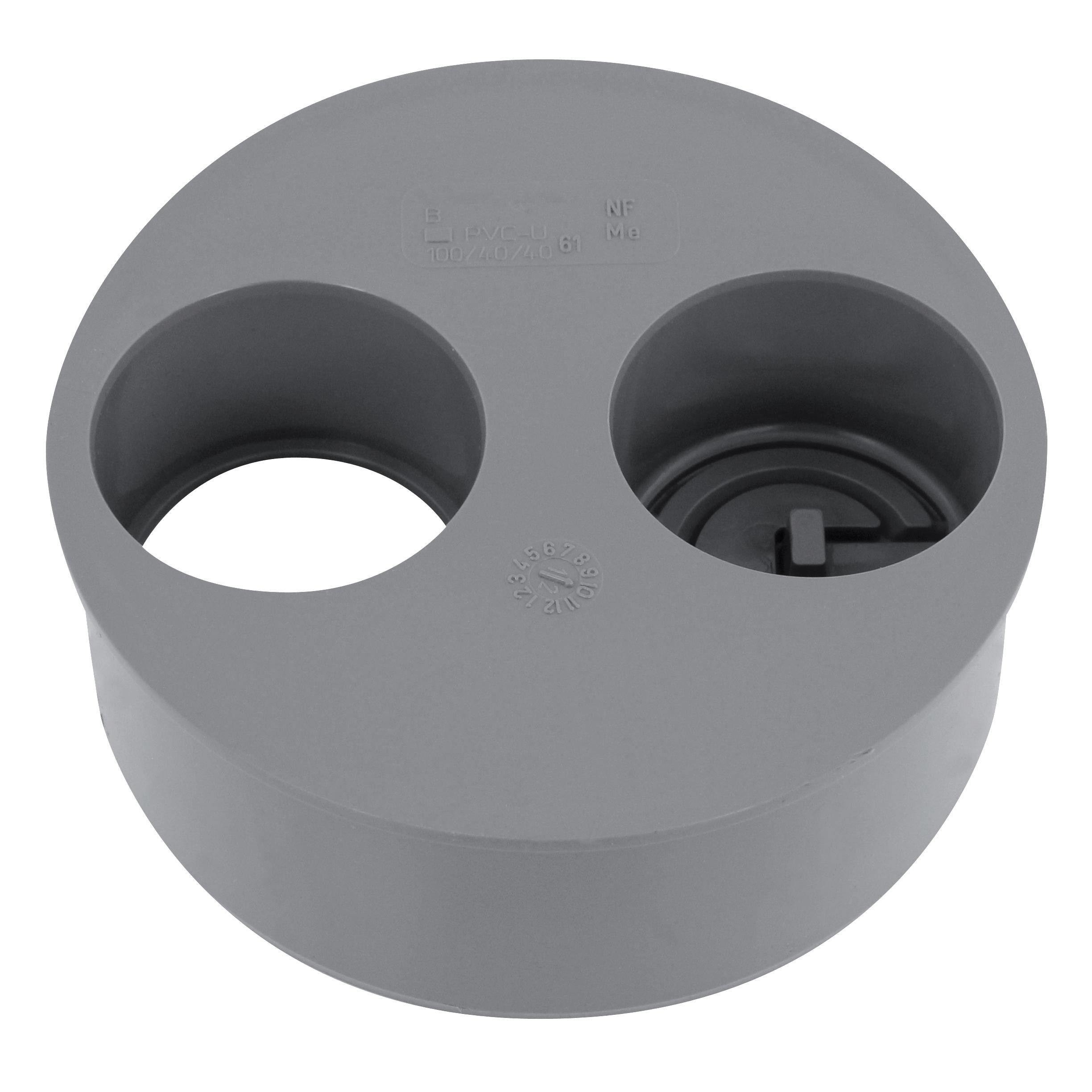 TAMPON DE REDUCTION D100/40/40 MM PVC