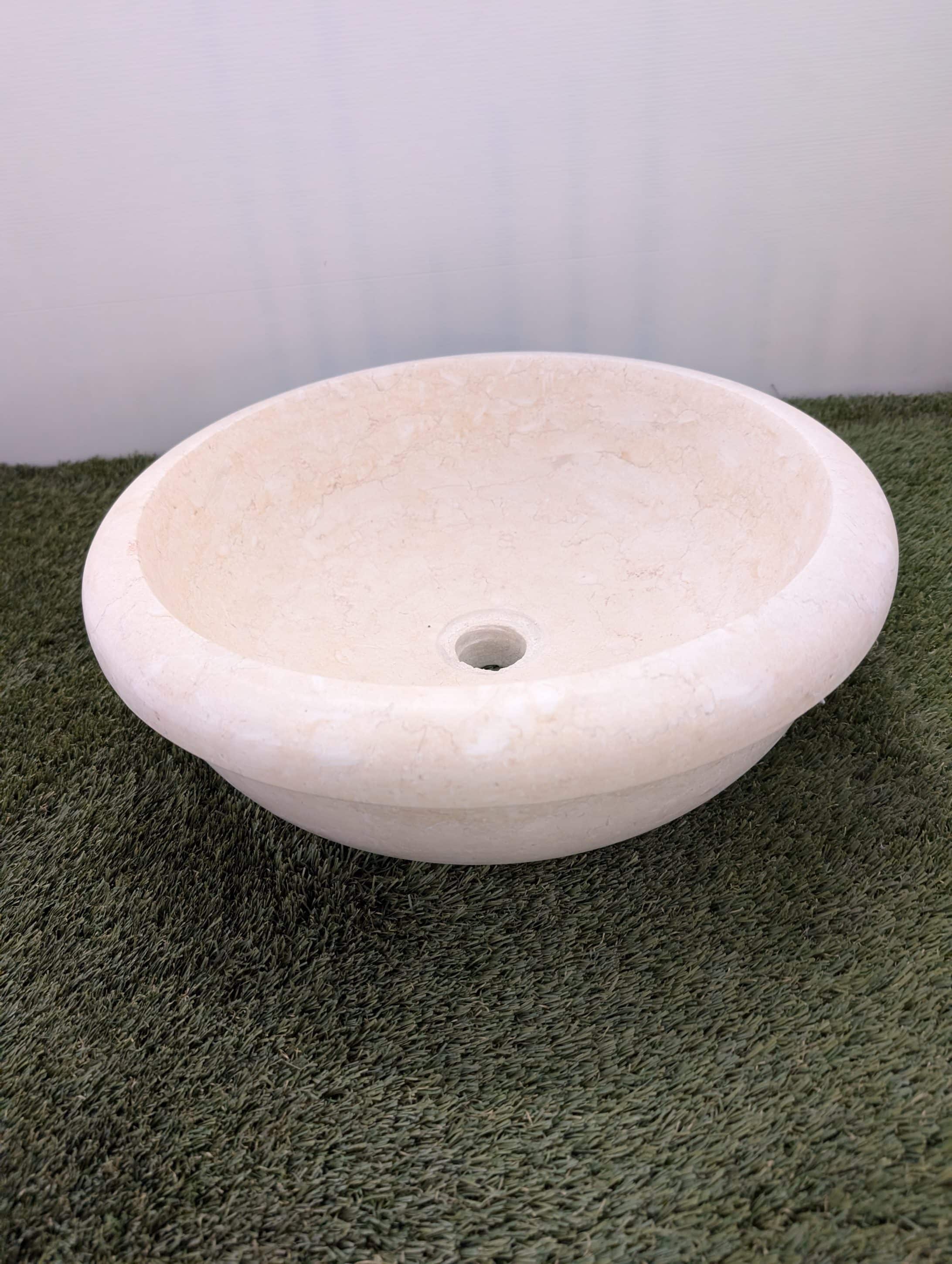 Vasque Marbre Galala 100x60x20 1 bac , 2 sorties de robinets