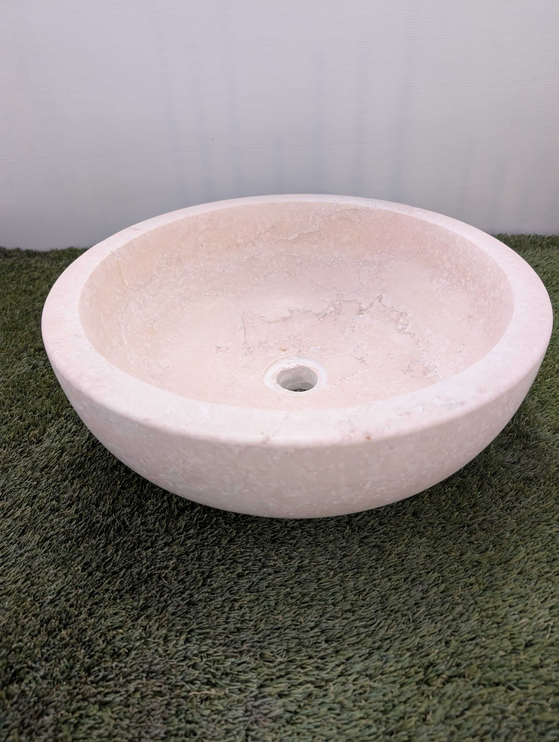 Vasque pierre BOL rond GALALA Diam 42cm  ht 15cm