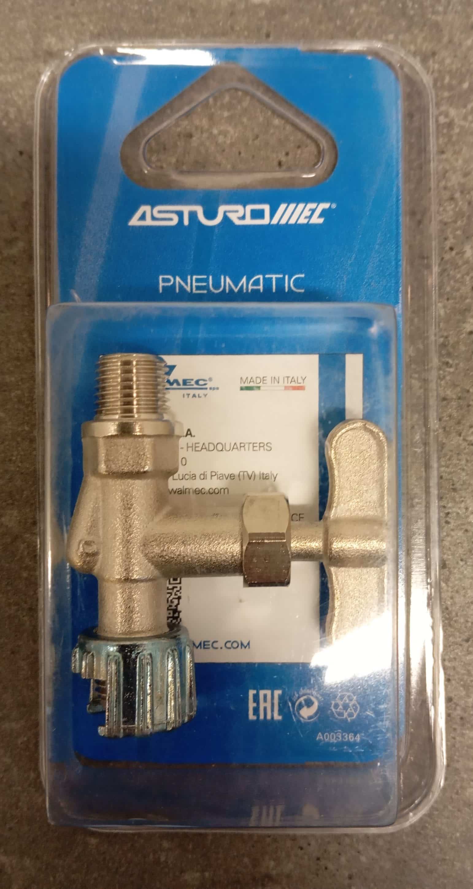 ROBINET DE LIGNE MALE 1/4   SOU BLISTER