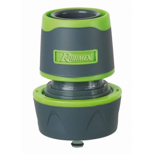 Raccord rapide AQUA-STOP bi-matière 19mm