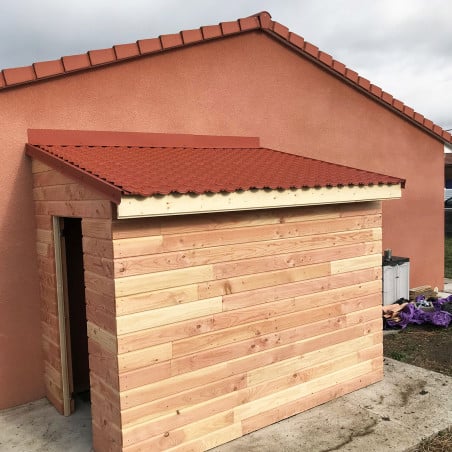 TOLE Tuile R 870mmx1150mm - 0.5mm 35µM ROUGE 8004